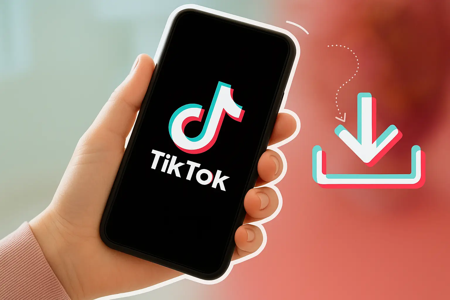 TikTok downloader on phone